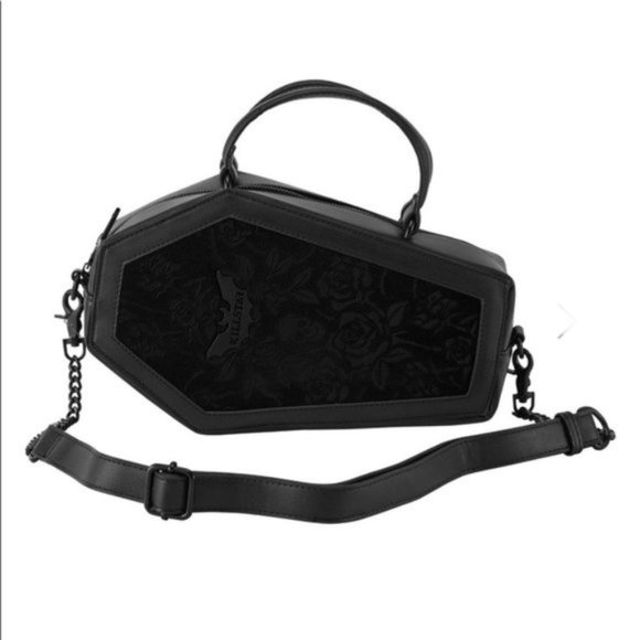 Killstar Vampire's Kiss BLACK Coffin Handbag nwt - Picture 8 of 15